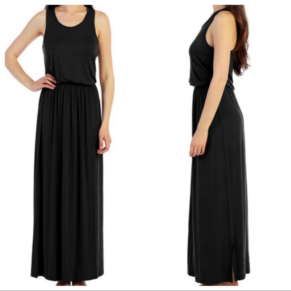 Black Fabulous long sleeveless maxi dress - Picture 7 of 8